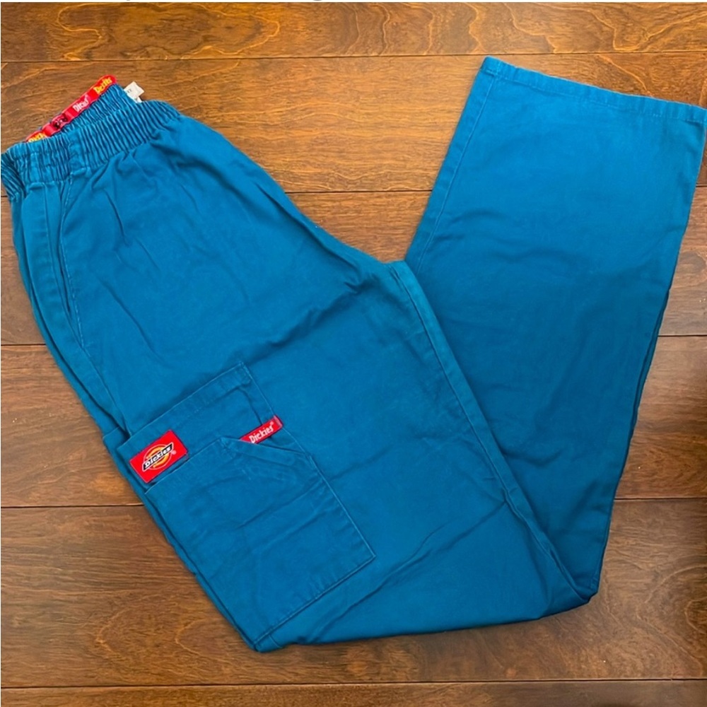 Blue scrub pants